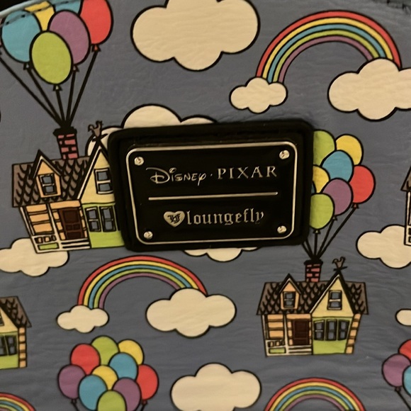 Disney Pixar Up Loungefly backpack rainbow balloons - Picture 3 of 12